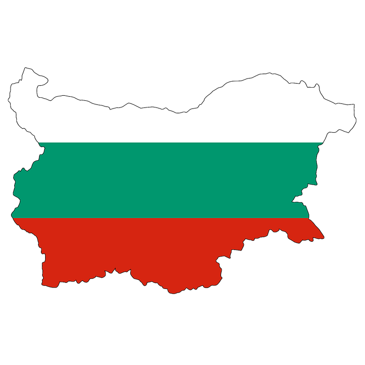 Карта и флаг Болгарии - грузоперевозки из Болгарии