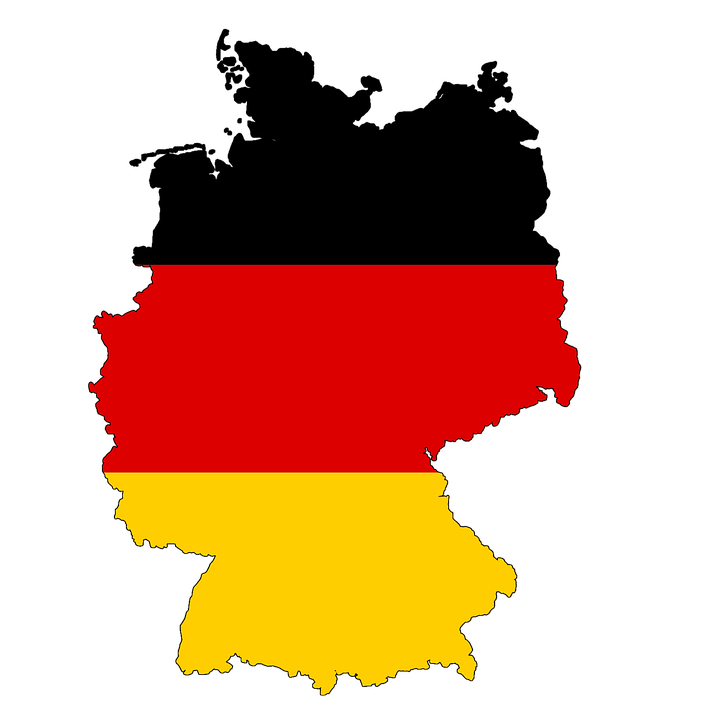 Карта и флаг Германии - грузоперевозки из Германии