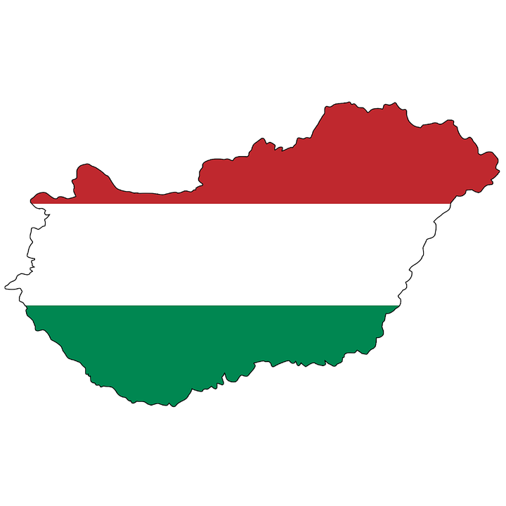 Карта и флаг Венгрии - грузоперевозки из Венгрии