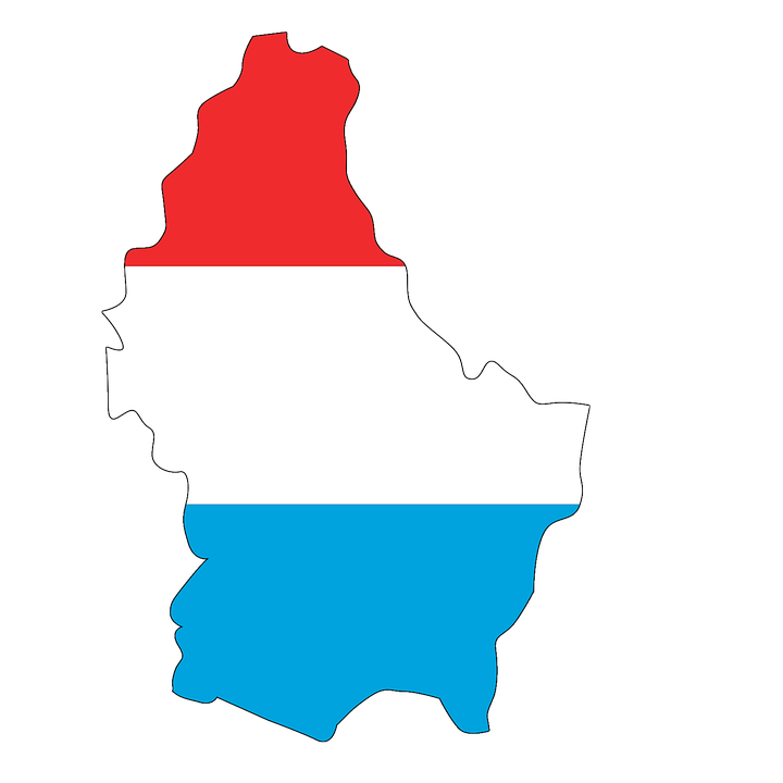 Карта и флаг Люксембурга - грузоперевозки из Люксембурга